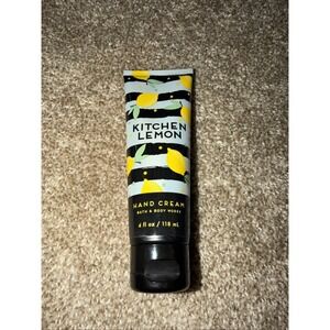 Bath & Body Works Kitchen Lemon Hand Cream 4oz Luxurious Shea Butter Moisturizer